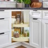 Rev-A-Shelf LD-2942-28-15-1 Polymer Pie Cut 2 Shelf Lazy Susans Base Corner Kitchen Cabinet Storage Organizer with Telescoping Shaft - 2 of 4