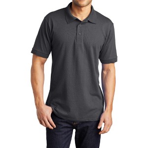 Mafoose Men's Short Sleeve Casual Tall Core Blend Jersey Knit Polo T-shirt - 1 of 4