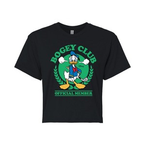 Women's - Disney - Donald Duck Bogey Club Cropped Graphic T-Shirt - 1 of 4