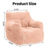 Hooseng Bean Bag Chair, Bean Bag Sofa Chair with Armrests, Fluffy and Lazy Sofa with backrest, Comfy Cozy BeanBag Chairs - 4 of 4