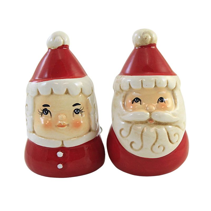 3.5 Inch Mr./Mrs. Claus Salt And Pepper Christmas Johanna Parker Salt And Pepper Shakers, 1 of 4