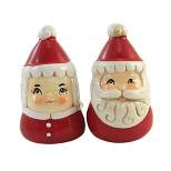 Tabletop Mr./Mrs. Claus Salt And Pepper  -  Set Of Salt And Pepper Shakers 3.5 Inches -  Christmas Johanna Parker  -  Y5578  -  Dolomite  -  Red