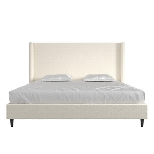 RealRooms Evie Upholstered Wingback Bed - 1 of 4