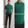 INSPIRE CHIC Men's Short Sleeve Contrast Color Summer Business Golf Polos - 4 of 4