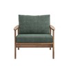 New Classic Furniture,Ashton Wood/Fabric Patio Club Chair in Green (Set of 2) - 2 of 4