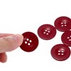 Unique Bargains Resin Snap Fastener Round Flat 4-Hole Sewing Buttons 10 Pcs - 4 of 4
