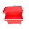 VYNXARIA Rolling Tool Chest,5-Drawer Organizer with Lockable Wheels,Sliding Drawers,Detachable Top&Adjustable Shelf,Garage Workshop Storage (Red) - 4 of 4
