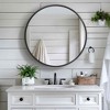 Lirago Bathroom Vanities Surface-mounted Round Mirror Cabinet with Mirror 24*24 White - 2 of 4