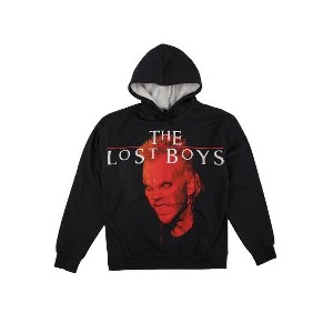 The Lost Boys David Big Print Long Sleeve Black Adult Hooded Sweatshirt - 1 of 4