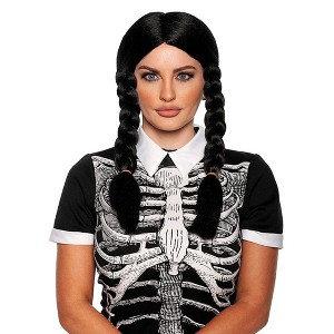 Underwraps Goth Girl Adult Women's Costume Wig - 1 of 4