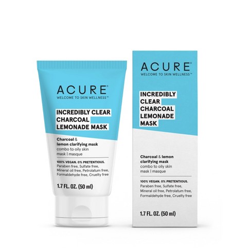 Download Acure Incredibly Clear Charcoal Lemonade Face Mask 1 7 Fl Oz Target PSD Mockup Templates