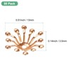 Unique Bargains Metal Durable Multipurpose Use Jewelry Making End Caps 50 Pcs - 3 of 4