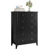 5 Drawer Dresser for Bedroom, Tall Dresser with Deep Drawers & Metal Knobs, Modern Wooden Chests of Drawers for Entryway, Hallway - 4 of 4