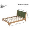 Christopher Knight Home Oliver Mid-Century Modern Pine Wood Platform Bed Frame with Headboard - 3 of 4