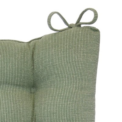 Celadon Green Polyester Rocking Chair Cushion Set with Button Tufts