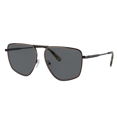 Michael Kors SILVERTON MK 1153 100587 Womens Pilot Sunglasses Shiny Black 58mm