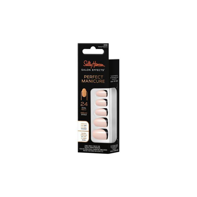 Sally Hansen Salon Effects Perfect Manicure Press on Nails Kit - Oval - Swoop There It Is - 24ct, 5 of 11