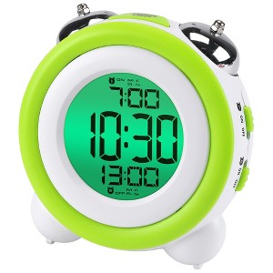 REGALWOVEN Battery Powered Plastic LED Round Alarm Clock 4.3"L x 2.4"W x 4.3"H 1 Pc - 1 of 4