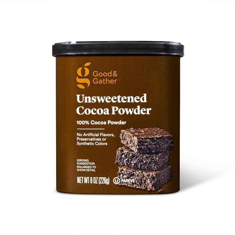 Natural Unsweetened Cocoa Powder - 8oz - Good &#38; Gather&#8482;, 1 of 5