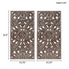 Distressed Carved Wood 2-piece Wall Decor Set - 4 of 4