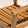 Stamford 5pc Acacia Wood Round Dining Set Teak: Weather-Resistant, 4 Chairs - Christopher Knight Home - 4 of 4
