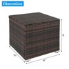 Karl Home 60 Gal Brown Wicker Storage Deck Box - 2 of 4