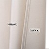 Flax Linen Like 240GSM Heavy Weight Fabric Shower Curtain for Bathroom - 4 of 4