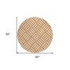 Orange And Ivory Geometric Washable Indoor Outdoor Area Rug - 3 of 4