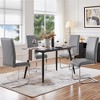 Yaheetech Set of 4 Faux Leather Dining Chairs with Metal Legs - 2 of 4