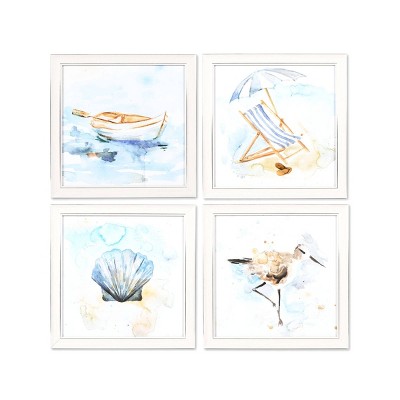 Set of 4 Ava Barrett Coastal - New View