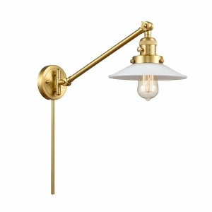 Halophane - 1 Light Swing Arm Wall Sconce In Industrial Style-25 Inches Tall and 8.5 Inches Wide - 1 of 1