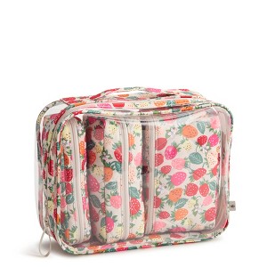 Vera Bradley Women's Outlet Clear 4-Piece Cosmetic Toiletry Bag