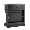 Chery Life 25 inch Stand Side Table with 3-Sided glass Electric Fireplace - 3 of 4