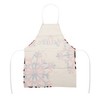 Unique Bargains Christmas Aprons Snowflake Linen Red Beige 21.65"x26.77" 1 Pcs - 4 of 4