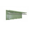 Yukimo 29" Esyspot Metal Wall-Mounted Hook with Shelf - 5 Hooks, Powder-Coated Green Finish, Storage Shelf for Entryway/Bedroom/Mudroom - 4 of 4