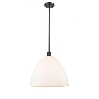 Bristol Glass - 1 Light Pendant In Industrial Style-16.75 Inches Tall and 16 Inches Wide