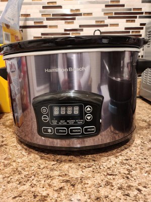 Hamilton Beach 6 Quart Programmable Defrost Slow Cooker with