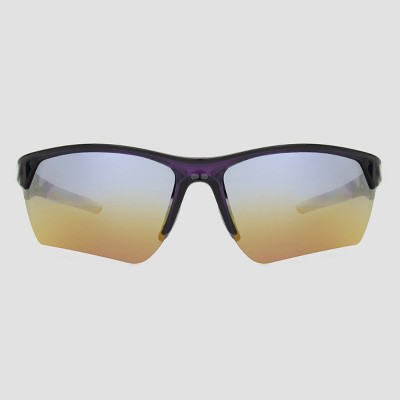 Men's Blade Sport Sunglasses with Gradient Mirrored Lenses - All in Motion™ Purple