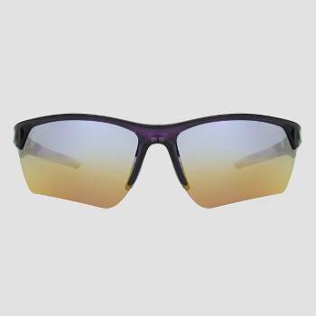 Men's Blade Sport Sunglasses with Gradient Mirrored Lenses - All In Motion™ Purple