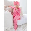 RuffleButts Modal Blend Baby Girls Ruffle One Piece Footie Pajamas - 3 of 4