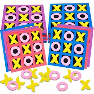 Gamie 5" Mini Travel Foam Tic Tac Toe Board Game (Pack of 24) - 1 of 4