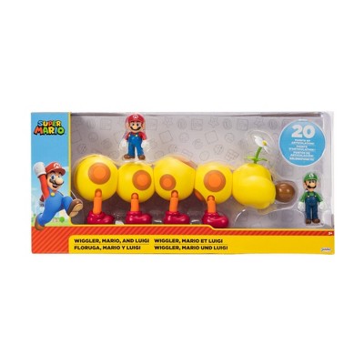 Jakks Super good Mario Wiggler Luigi Mega Set Target Exclusive World of Nintendo New