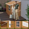 8x4 FT Heavy-Duty Metal Outdoor Storage Shed with Windows, All-Weather Small Garden Tool Shed for Backyard or Lawn – Cuddlewood - 2 of 4