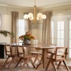 Rennnsan Almaris 32"W 6-Light Bubble Milk Glass Mid-Century Modern Dimmable Chandelier in Gold - 2 of 4