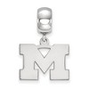 Black Bow Jewelry Sterling Silver Michigan Wolverines NCAA Bead Charm - 2 of 4