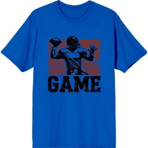 "Game" Sports Football Adult Crew Neck Short Sleeve Tee - 1 of 2