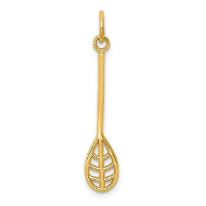 Black Bow Jewelry 14k Yellow Gold Lacrosse Stick Pendant - 1 of 4