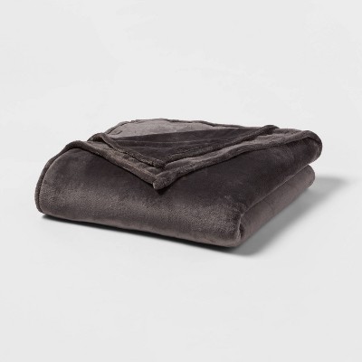 Photo 1 of Twin/Twin XL Microplush Bed Blanket Hot Coffee - Threshold&#8482;