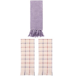 REGALWOVEN Cotton Absorbent Soft Decorative Turkish Bath Towel for Bathroom 3 Packs - 1 of 4