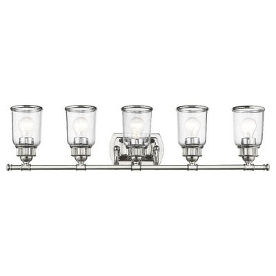 Livex Lighting Lawrenceville 5 - Light Vanity in  Polished Chrome